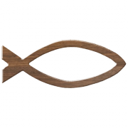 Hollow Ichthus Mini Symbol