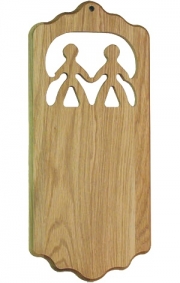 Greek Paddle | Special Shaped Large Paddle 445-Oak | Paddle Tramps