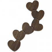 6 Hearts Right Bracket - Large