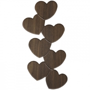 7 Hearts Staggered - Large