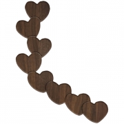 8 Hearts Left Bracket - Large