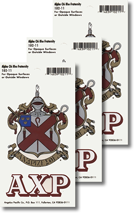 Alpha Chi Rho Decals