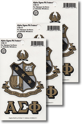 Alpha Sigma Phi Decals