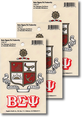 Beta Sigma Psi Decals