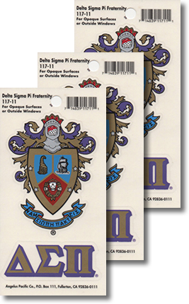 Delta Sigma Pi Decals