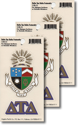 Delta Tau Delta Decals