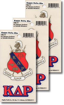 Kappa Delta Rho Decals