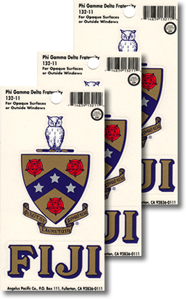 Phi Gamma Delta Decals