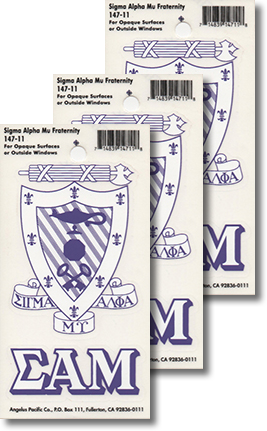Sigma Alpha Mu Decals