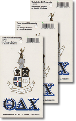 Theta Delta Chi Decals