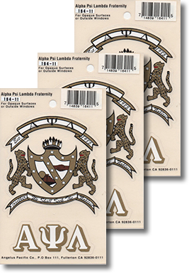 Alpha Psi Lambda Decals