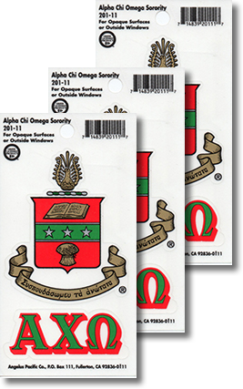 Alpha Chi Omega Decals