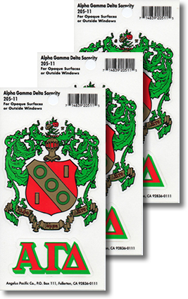 Alpha Gamma Delta Decals
