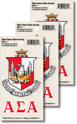 Alpha Sigma Alpha Decals