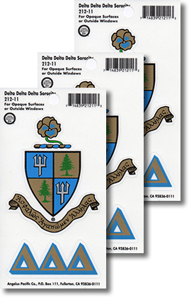 Delta Delta Delta Decals