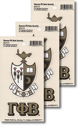Gamma Phi Beta Decals