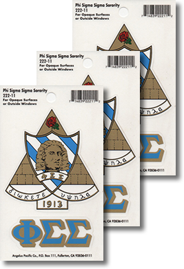 Phi Sigma Sigma Decals