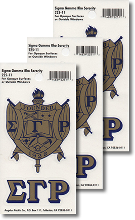 Sigma Gamma Rho Decals
