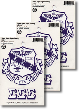 Sigma Sigma Sigma Decals