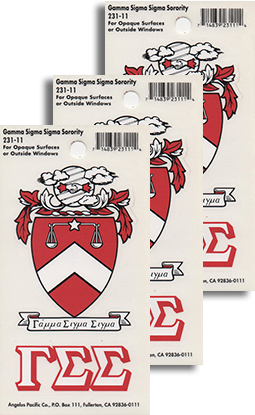 Gamma Sigma Sigma Decals