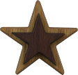 1-1/8" Double Raised Star