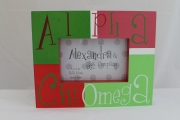 Alpha Chi Omega Block Frame