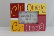 Chi Omega Block Frame