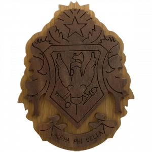Alpha Phi Delta Carved Background