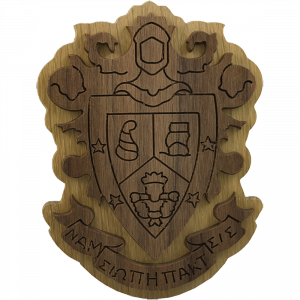 Delta Sigma Pi Carved Background