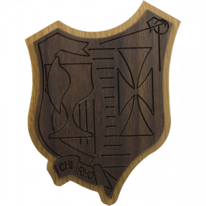 Chi Rho Carved Background