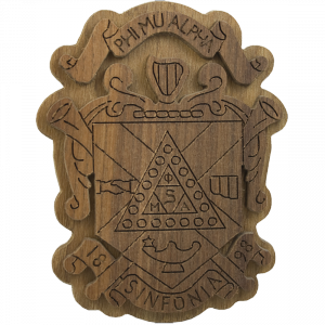 Phi Mu Alpha Carved Background